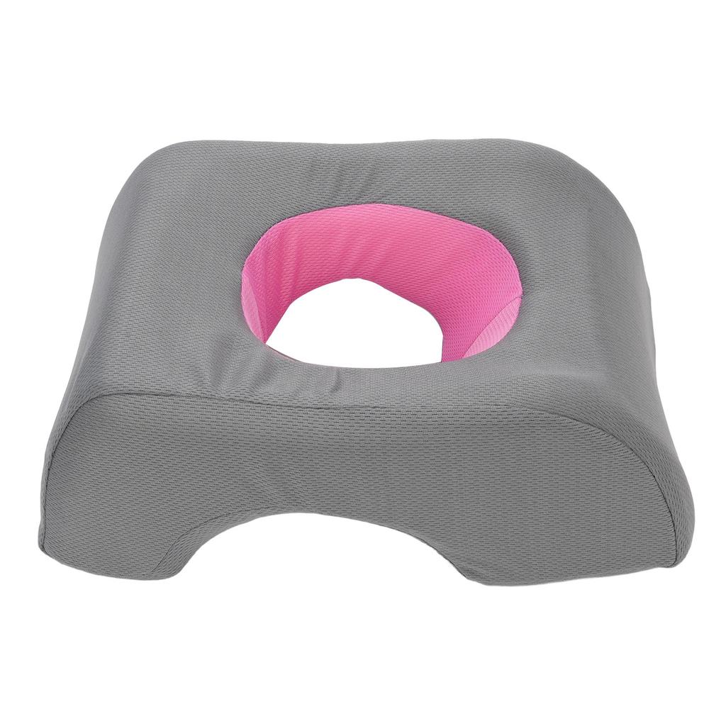 Face Down Pillow Soft Center Hole Portable Face Headrest Pillow Cushion for Beauty Salon Home