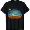 Hinterfrage alles Flache Erde Geschenkidee Firmament T-Shirts Baumwolle Humor Streetwear T-Shirt Kurzarm Unisex Lockere Kleidung