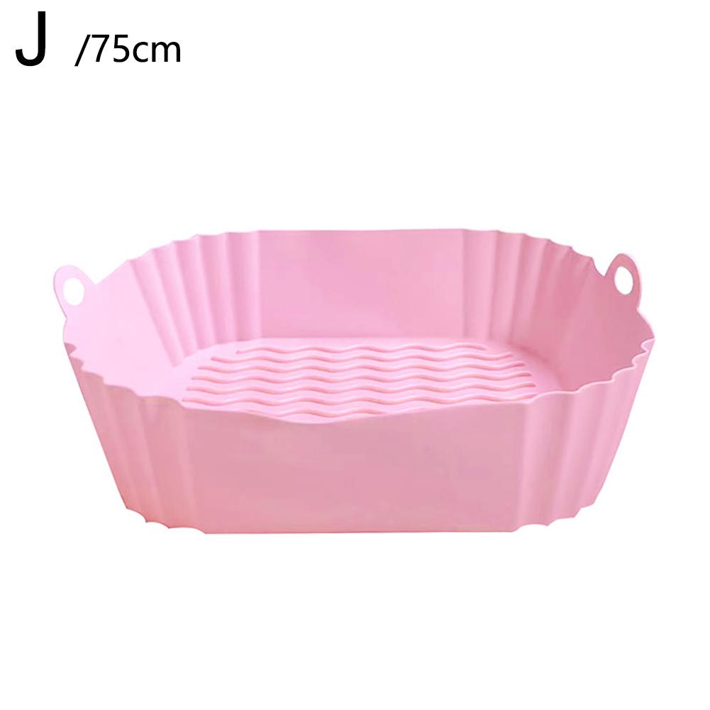Reusable Silicone Basket Airfryer Baking Tray Silicone Mold for AirFryer Pizza Fried Chicken Basket Air Fryer Liners Accessories
