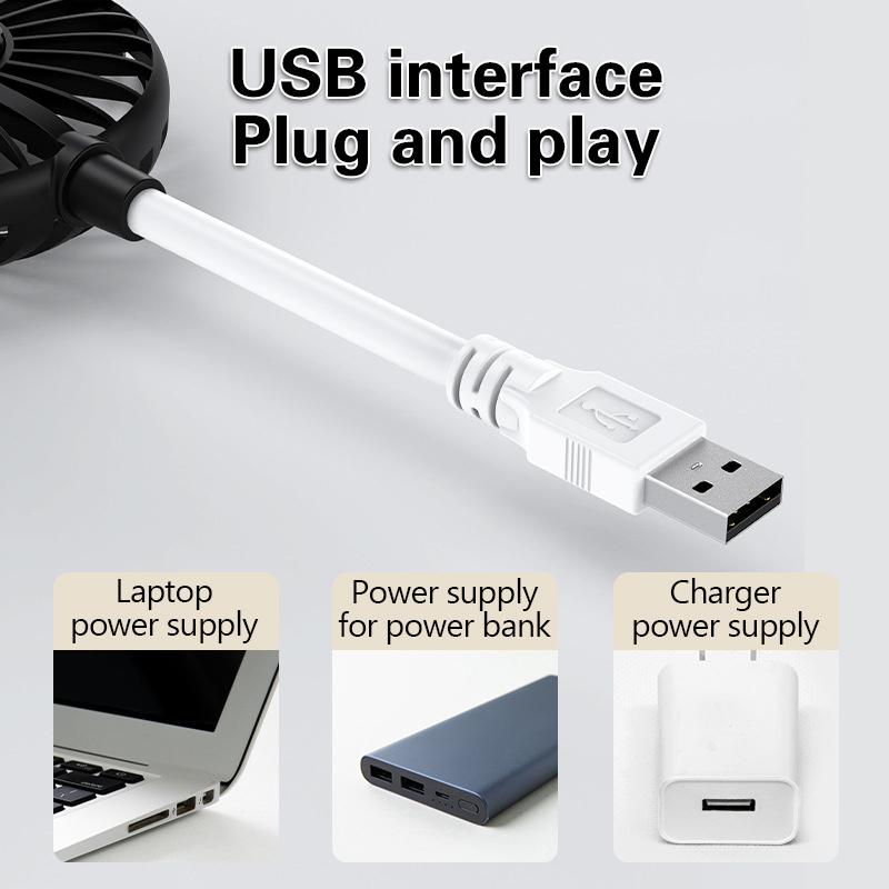 Usb Fan Small Straight Plug Silent Office Desk Small Fan Usb Fan Office Fan Stand Small And Portable
