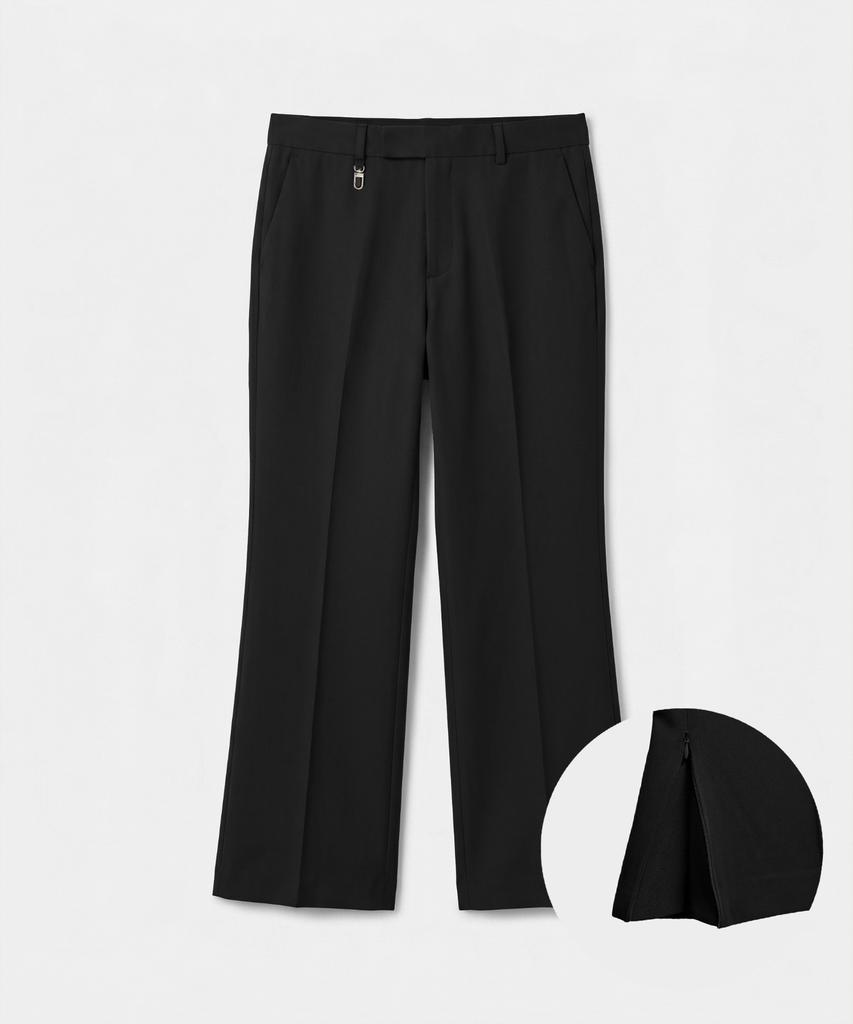 SSY 2-Way Hidden Extend Bootcut Slacks Black
