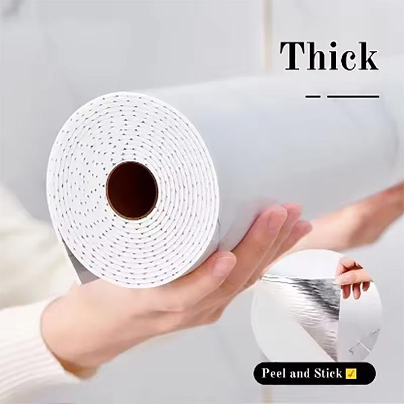 1 Roll of Marble Wall Sticker Waterproof and Anti Fouling Wallpaper Self-adhesive Living Room and Bedroom Decorative Wallpaper