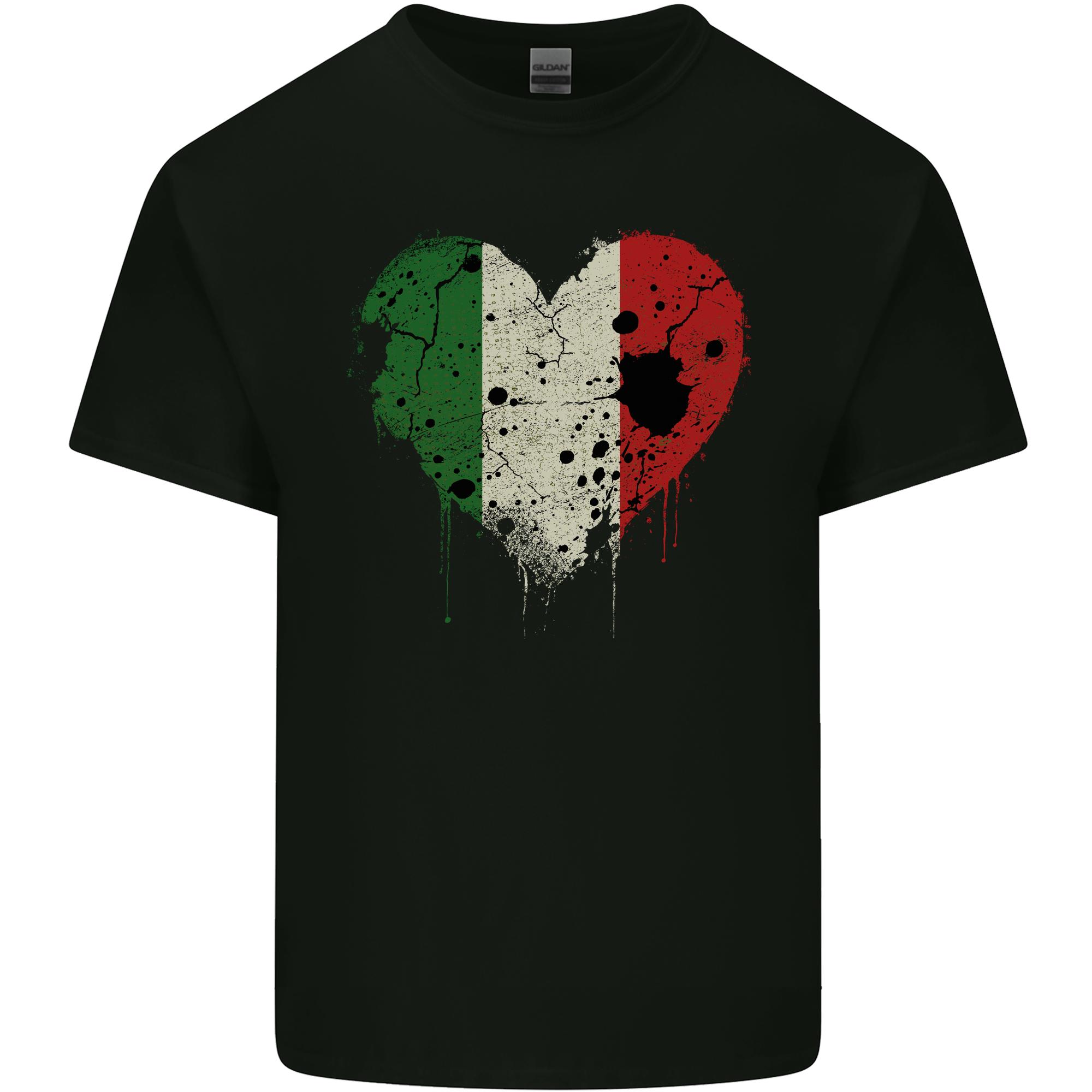 Love Italy Flag Italians Day Football Rugby Unisexs Light Cotton Tshirt S