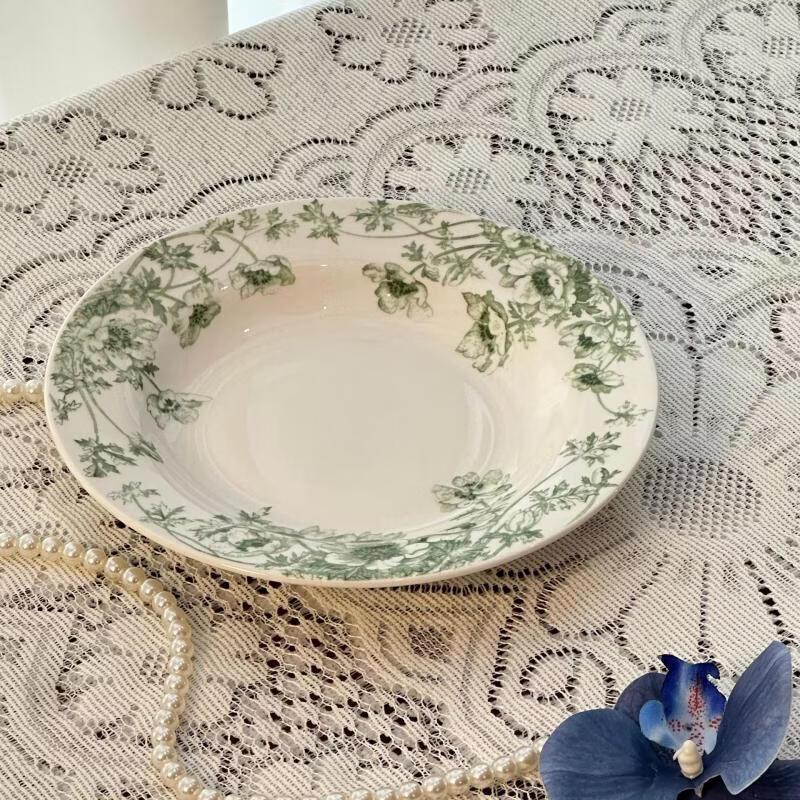 Ruhan French Vintage Ceramic Soup Plates Set