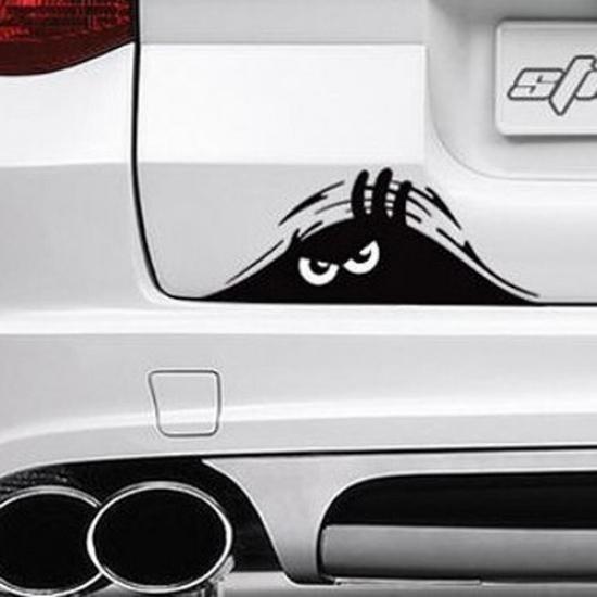 1x Eyes Monster Peeper Scary Bumper Window Vinyl Decal Car Stickers Accessories
