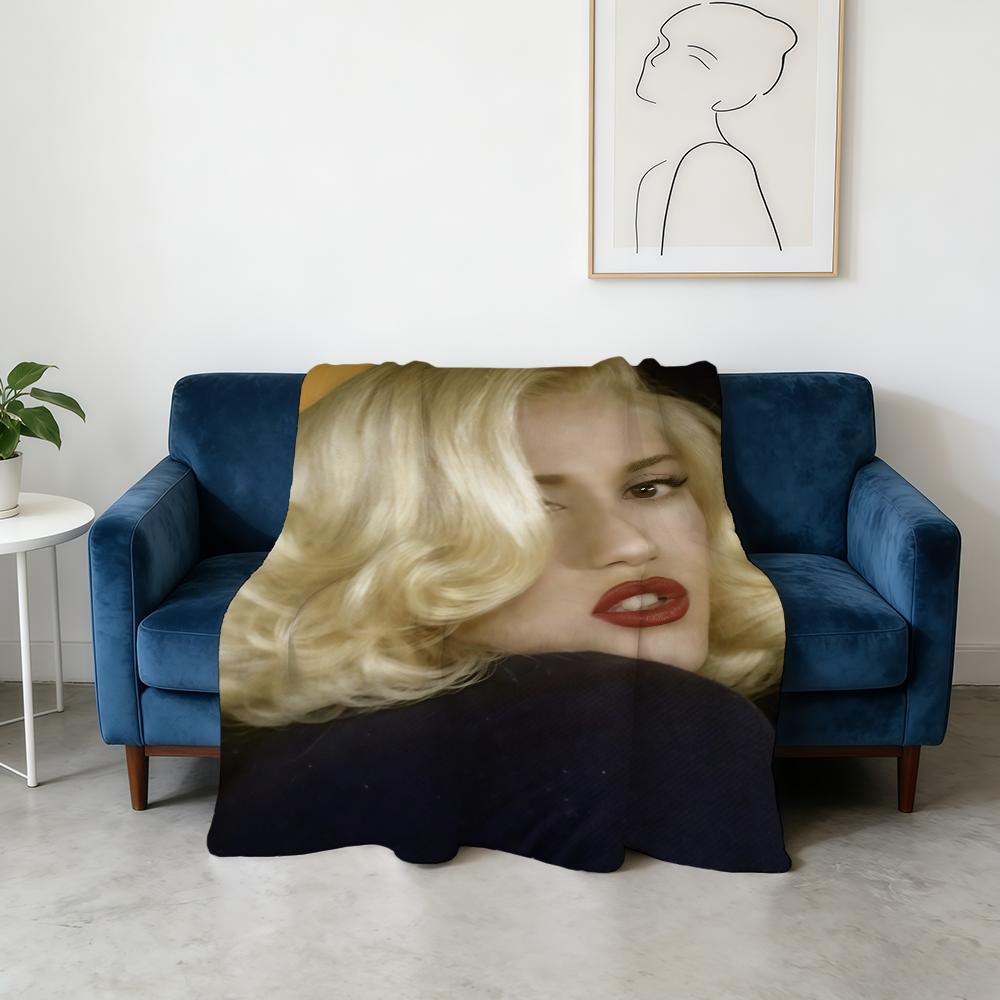 Blanket Super Warm Comfortable Singer Stefani G-Gwen Plush Throw Blanket Child Home Sofa Bedroom Gift