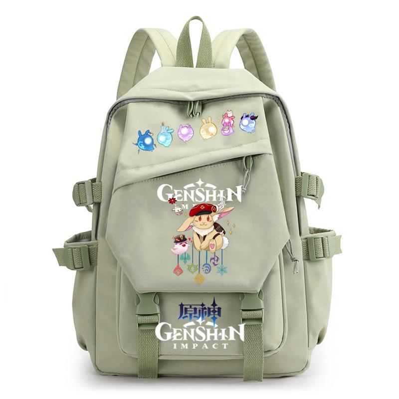 Mochila Escolar Estudante Viagem Caderno Presente para Crianças Bolsa Genshin Impact