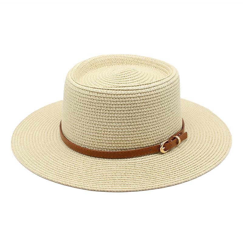 Grass Green Straw Hat Women'S Summer Bump Top Top Top Hat Seaside Vacation Beach Hat Internet Celebrity Straw Hat Sun Hat