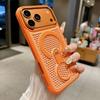 Invisible Support Bracket Cooling Heat Dissipation Phone Case For 17 16 15 14 13 12 18 Pro Max Breathable Magnetic Cover