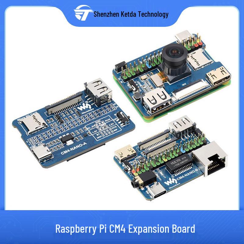 Raspberry Pi CM4 Expansion Board with 8MP Camera, HDMI, CSI Interface, and Gigabit Ethernet