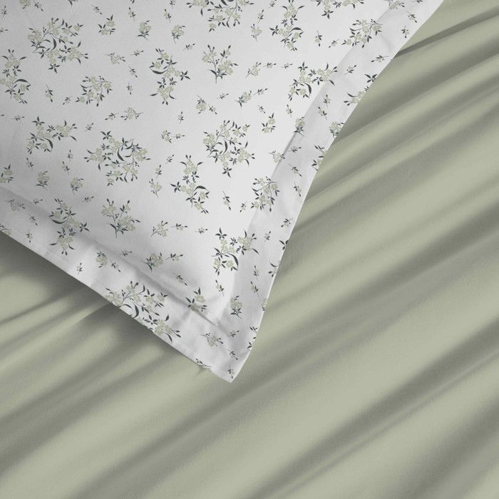 Parure de draps 4 pièces "Vanessa" pour lit 160 x 200 cm "Grande largeur" Louise Romarin