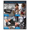 A95I-Handheld Tool 34Pcs Torx Bit Socket Set Professional& E-Torx Star Socket 1/4" 3/8" 1/2" Drive Male Female E-Torx Bits