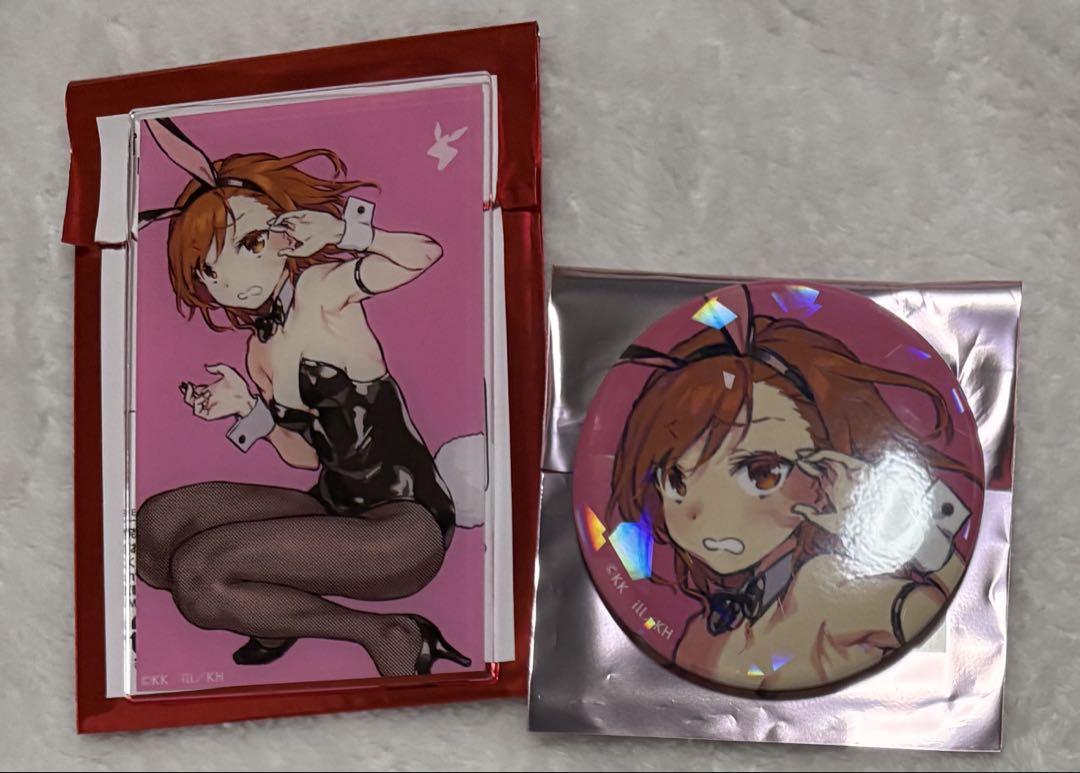 

[USED] A Certain Magical Index Misaka Mikoto Can Badge Acrylic Card OIOI 20th Anniversary