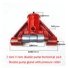 3 Tons 4 Tons Double Pump Horizontal Jack Double Pump Gland With Pressure Roller