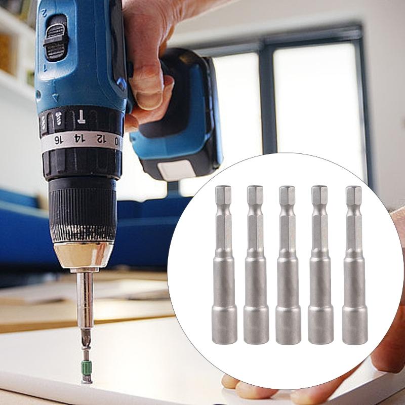 1/4"Socket Strong Magnetic Hexagons Nut Driver for Stable Drilling for DIY Projects Easily Fit Into Various Condition