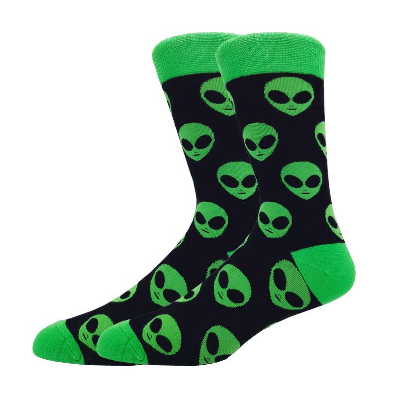 Modă Bărbați Toamnă Iarnă Șosete Skateboard Fericit Creativ Pinguin delfin rechin koala Șosete Noutate Echipaj Amuzant Șosete Bărbătești