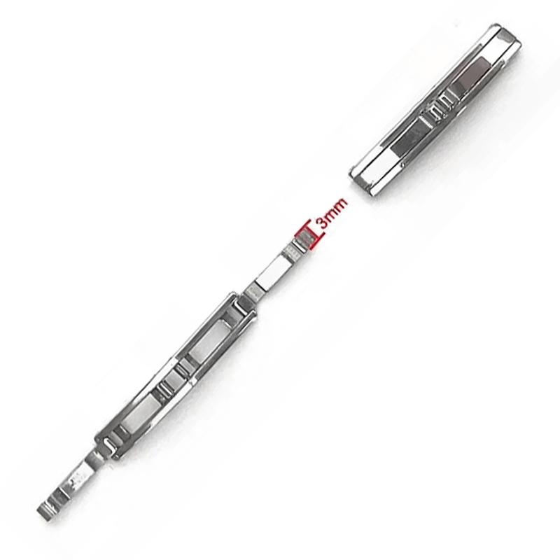 Schmetterlings-Uhrenschließe 3mm 4mm 5mm 6mm Edelstahl Doppeldruck-Faltschließe Uhrenarmband-Knöpfe Uhrenarmband-Schnallen Zubehör