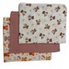 3-Pack Mini Diapers Ulewajki Muslin 38X38 Teddy Bear Cloths Feathers Powder