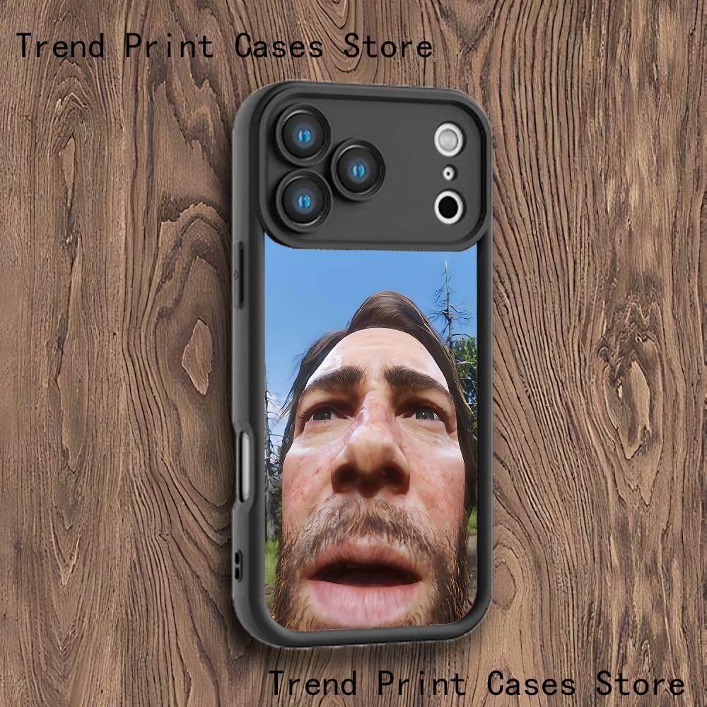A-Arthur M-Morgan Phone Case For iPhone 17,16,15,14,13,12,11,Pro,Max,Plus,X,XS,SE4,E,Mini Black Thickened border Case