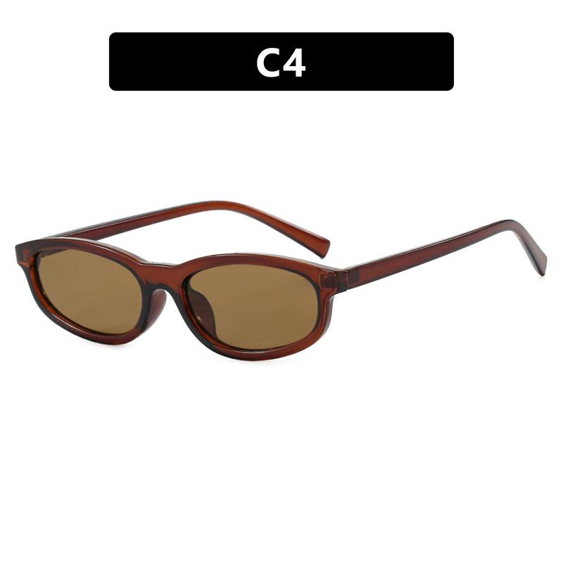 New Retro Square Cat Eye Sunglasses For Women  Trendy Small Narrow Sunnies Unisex Women Glasses