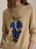 2026 Autumn/Winter Women's Casual Academy Style Bear Sweater