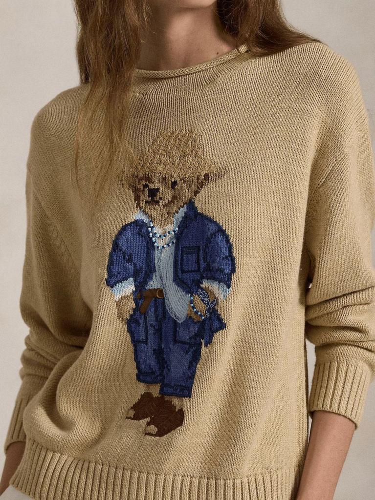 2026 Autumn/Winter Women's Casual Academy Style Bear Sweater