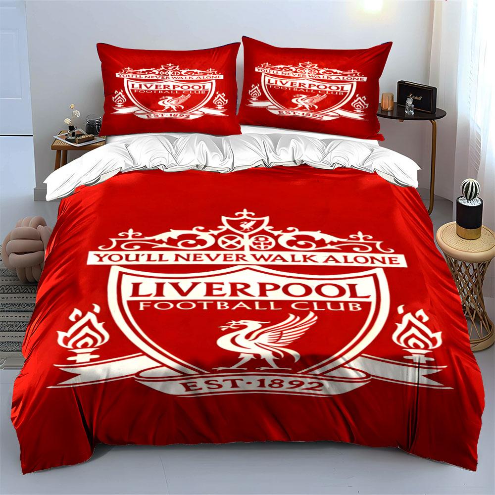 Liverpool Football Club Emblem. Bedding Sets Duvet Cover Sets Duvet Covers Pillowcases(1 * Duvet Cover 2 * Pillowcases Without Duvet Insert)
