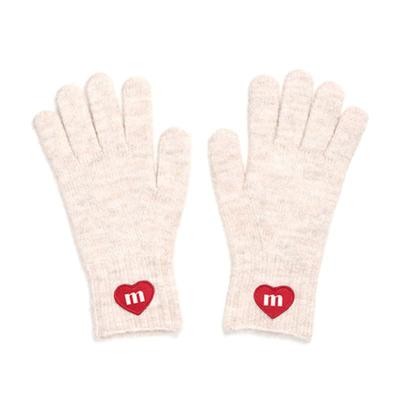Macni LOVE M RĘKAWICZKI DZIANINOWE KOŚĆ SŁONIOWA