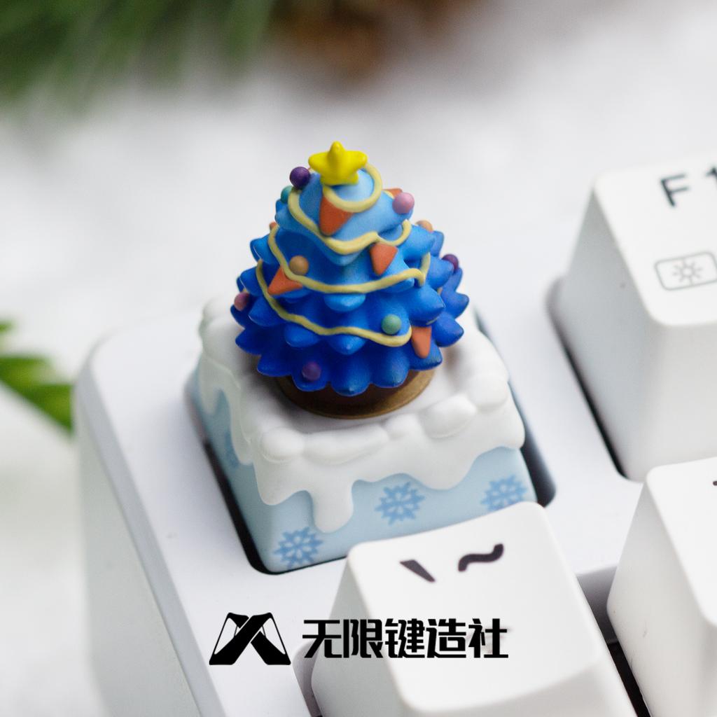 In-Stock Christmas Series Resin Keycap Creative Cute Custom Esc Keycap Mechanical Keyboard Decoration Surprise Gifts