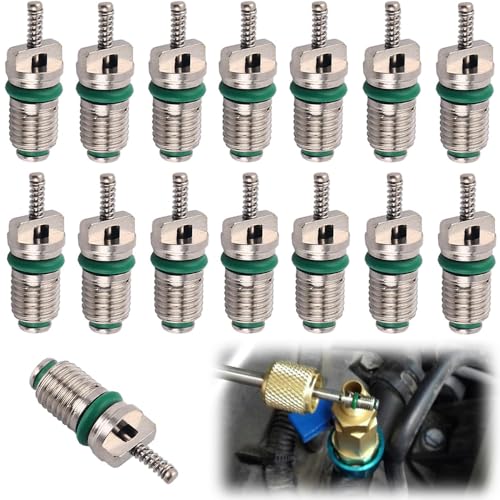 

Air Conditioner Valve Core R134A Car Air Conditioner Replacement Set of 15 Refrigeration Valve Core Needle Automotive Air Conditioning Parts Valv