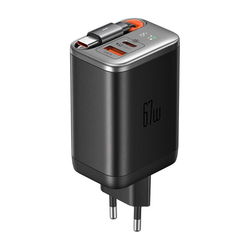 Ładowarka 2W1 Usb-C+A Mcdodo Ch-4100 67W Gan, Kabel Usb-C 65Cm, Czarna