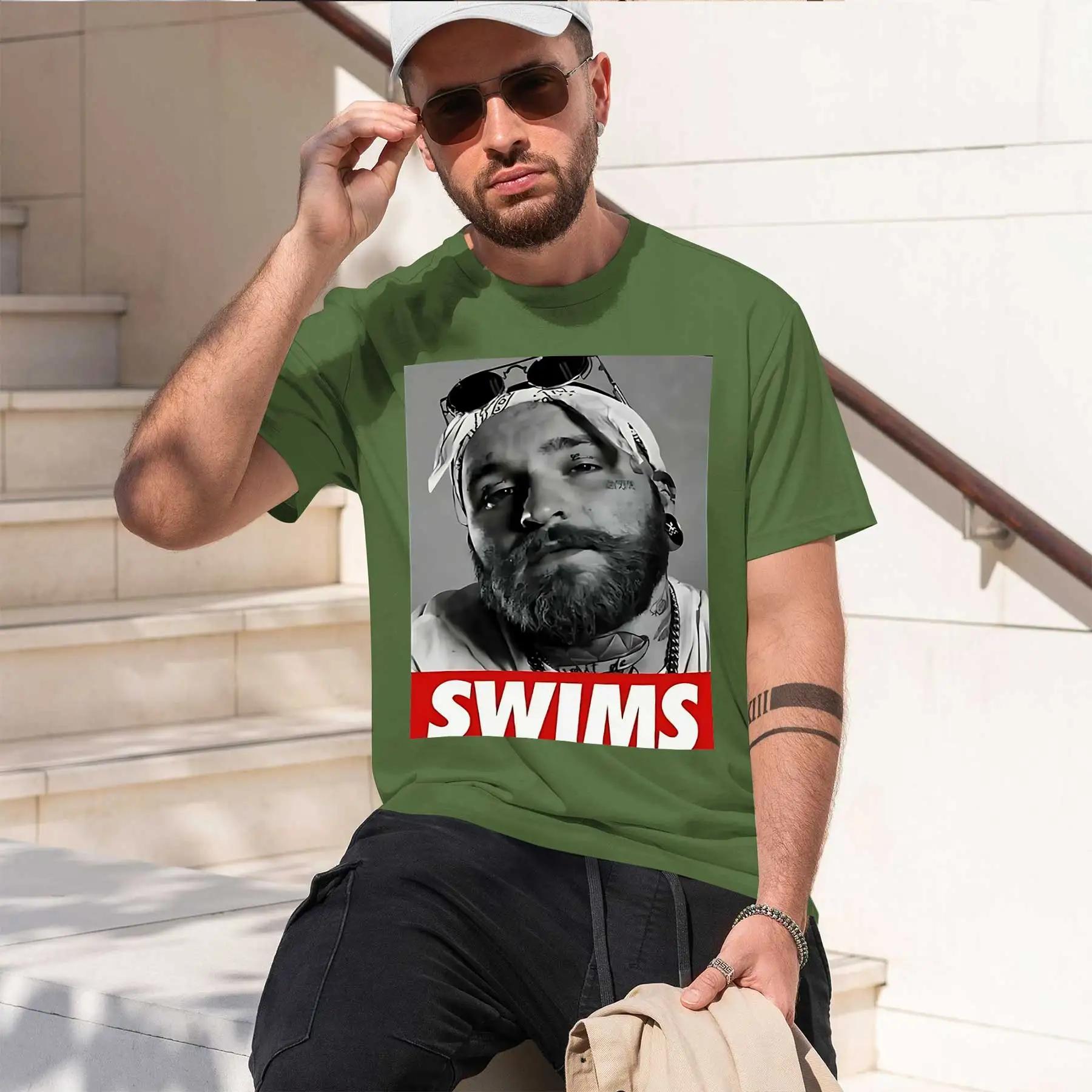 Teddy Swims 2026 New Fashion Heavyweight Hot Selling Retro Printed Pattern Fun Round Neck Tshirt For Daily Comfort S