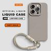 Lanyard Phone Case For iPhone 16E 16 14 15 Plus 12 13 Mini 11 16 Pro X XR XS Max SE Liquid Silicone Strap Protector Soft Cover
