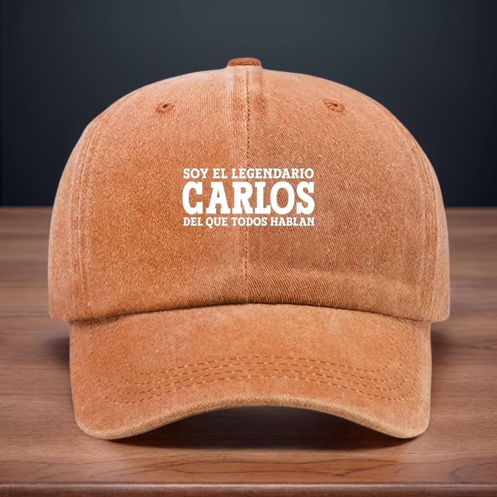 Printed Spanish Pattern Baseball Cap Handsome Casual Curved Brim Hat Couple Shopping Peaked Cap