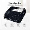 Night Snow Texture Cartoon Anime Print Flannel Blanket Soft Warm Throw for Kids Bedroom Sofa Christmas Office Car