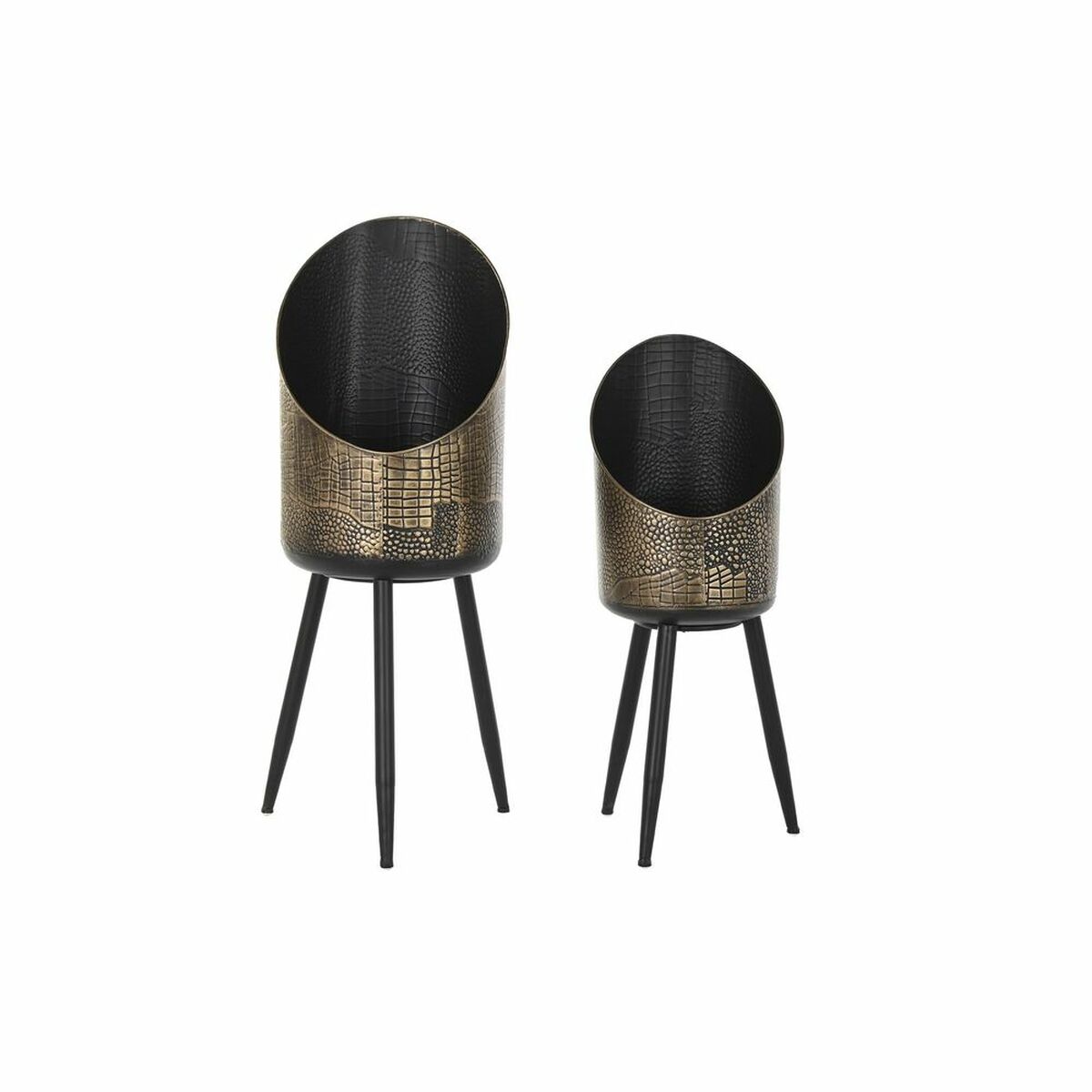 

Набор горшков DKD Home Decor Черный Металл Медь Винтаж (26 х 26 х 70 см) TU прозрачный