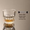 ZISIZ Vintage Carved Crystal Glass Set