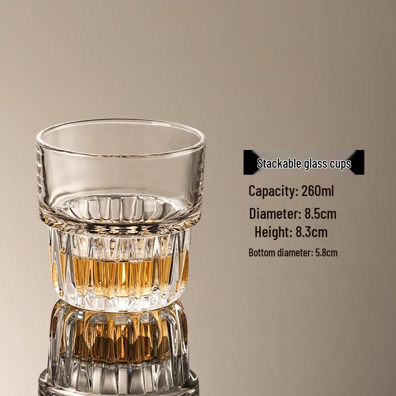 ZISIZ Vintage Carved Crystal Glass Set