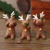 Resin Santa Claus & Animal Christmas Ornaments for Home Decoration