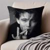 Handsome Actor lLeonardo DiCaprio Cushion Cover Pillowcase Antidustmite Invisible Zipper Short Plush Sofa Cushion