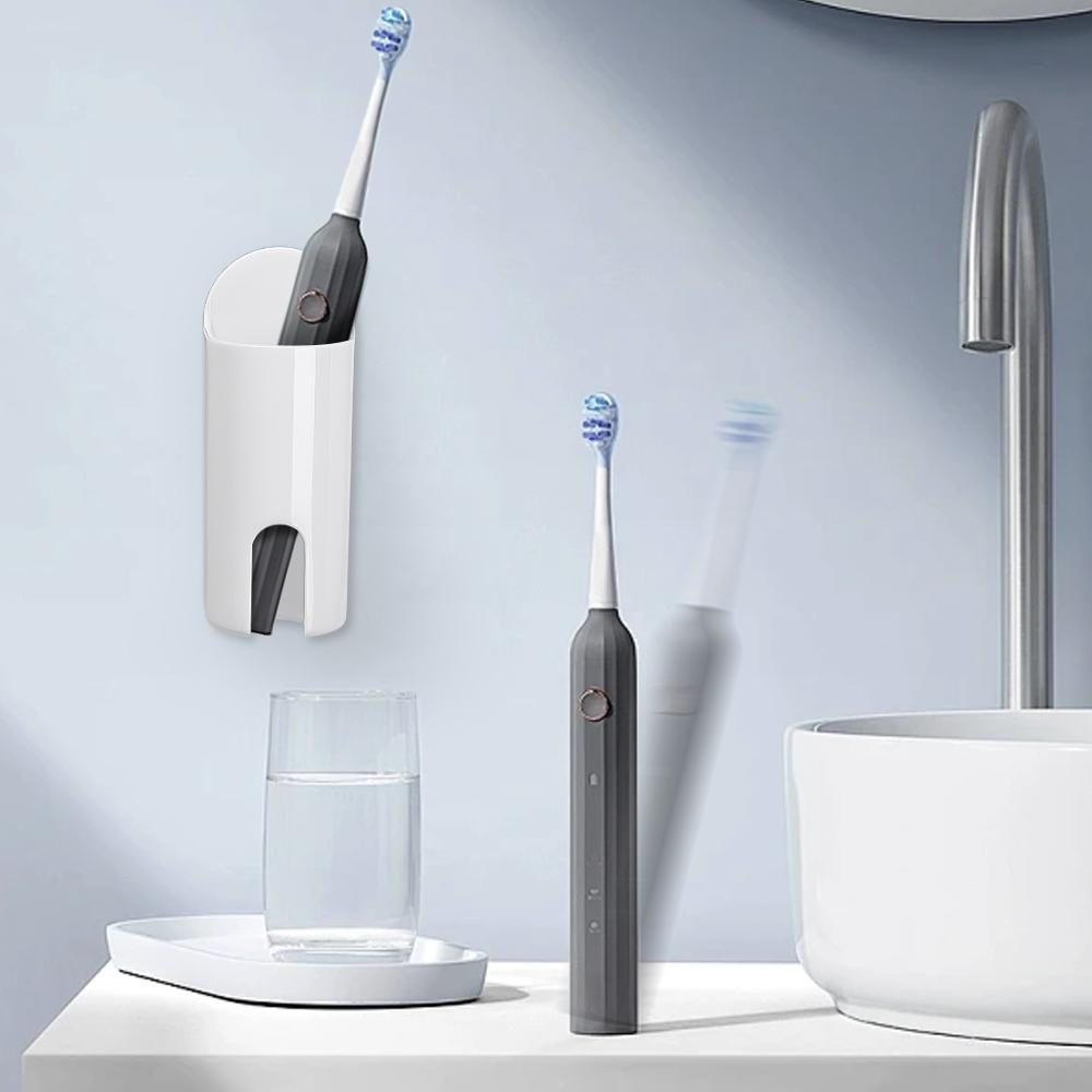 1/4 szt. Elektryczny uchwyt na szczoteczki do zębów naścienny baza do przechowywania szczoteczek do zębów bez wiercenia samoprzylepny stojak do przechowywania akcesoria łazienkowe