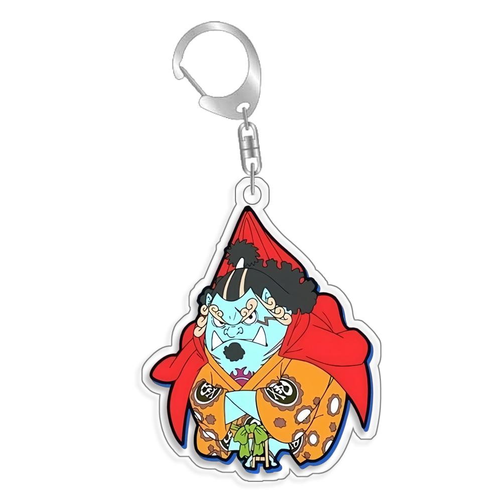 for OPTCG Card Keychain Luffy Chopper Jinbe Backpack Pendant Anime Game Fans Gift Recycled Acrylic Decoration Rare Card Toy