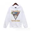 Casablanca Street Limited Winter Hoodie Men Women Printed Loose Fit