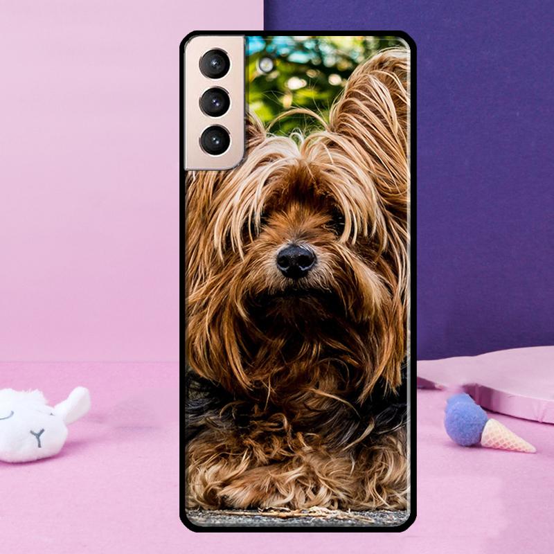 Yorkshire Terrier Dog Phone Case For Samsung Galaxy S25 Ultra S23 S20 S21 S22 S24 FE S9 S10 Plus S24 Ultra Cover