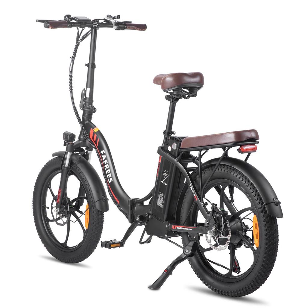 FAFREES F20 Pro Electric Bicycle 250W Motor, 36V 18Ah Battery, 20*3.0 Inch Tire, IP54 Waterproof, 80-100KM Range E-bike