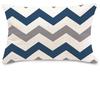 Blue White Geometric Linen Pillowcase Sofa Cushion Cover Home Decoration Can Be For You 30X50 40X60