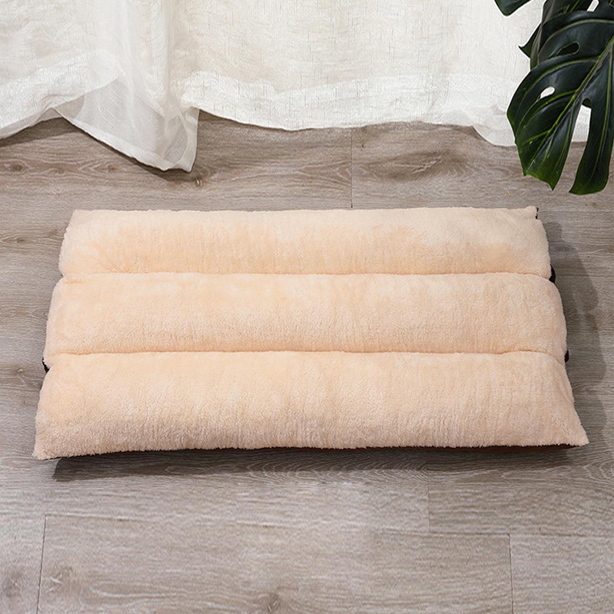 

Коврик для сна для домашних животных, съемный и моющийся двухсторонний коврик для собак, подходит для маленьких и средних собак и кошек S жёлтый