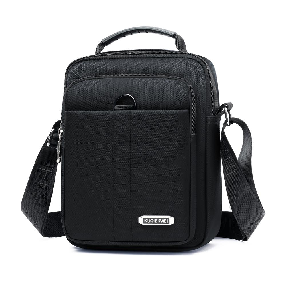 Mens Oxford Crossbody Bag Waterproof Business Shoulder Satchel Multi Pocket Travel Purse