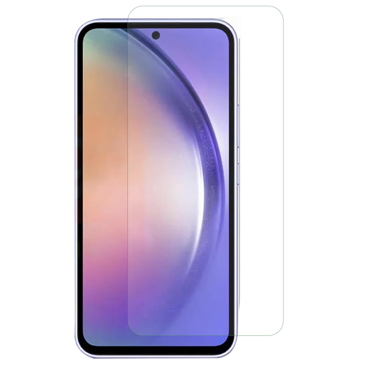 

Захисна плівка для екрана Samsung Galaxy A54 5G, HD прозора, твердість 9H, загартоване скло, плівка з 0,25D дугоподібним краєм Type A