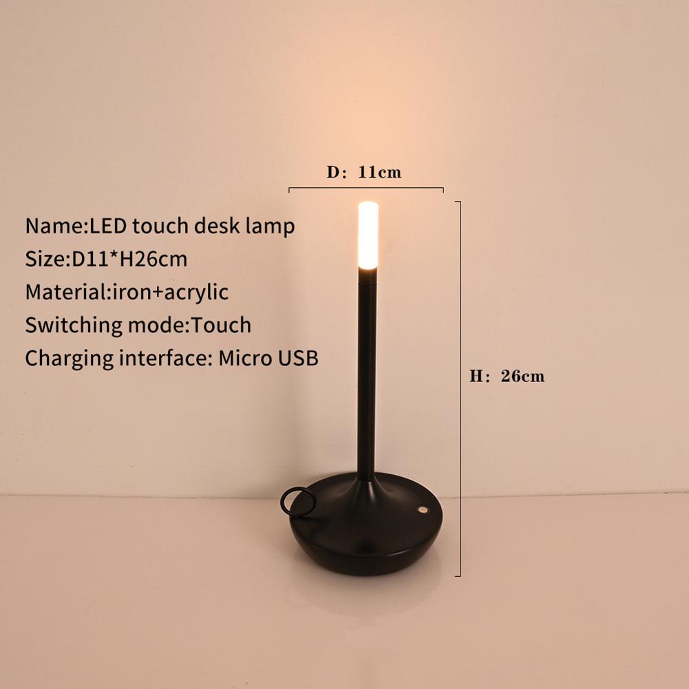 Luxury Table Lamp Modern Iron Art Usb Rechargeable Led Table Light For Outdoor Terrace Restaurant Bar